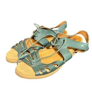 PIKOLINOS Flat Sandals Leather Marazul Emerald Shoes Womens 42 US 11